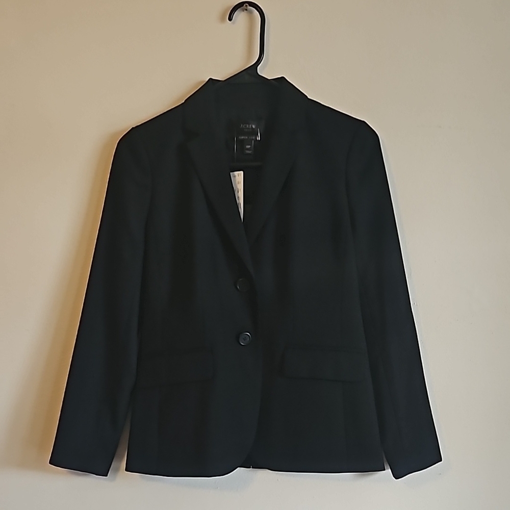 J.Crew Super 120s Black Blazer 00P